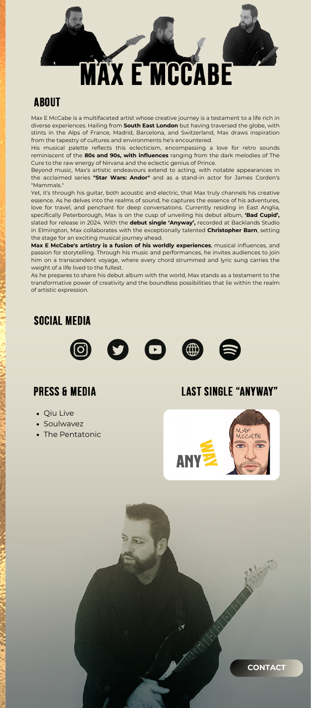 Electronic press kit first-page preview. Open the PDF to read the full document.